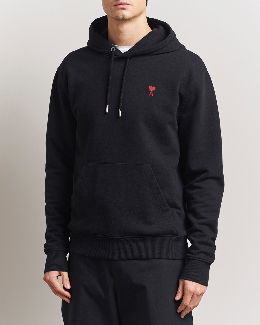 Herren | Pullover | AMI | Heart Logo Hoodie Black