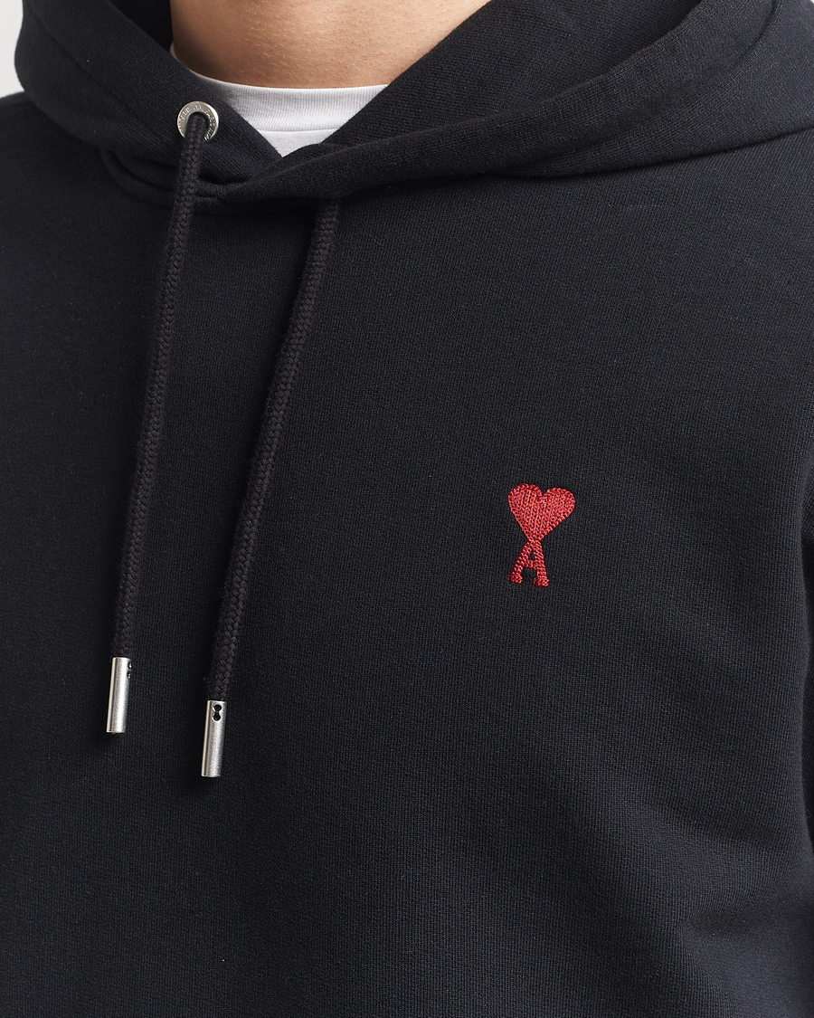 Herren | Pullover | AMI | Heart Logo Hoodie Black