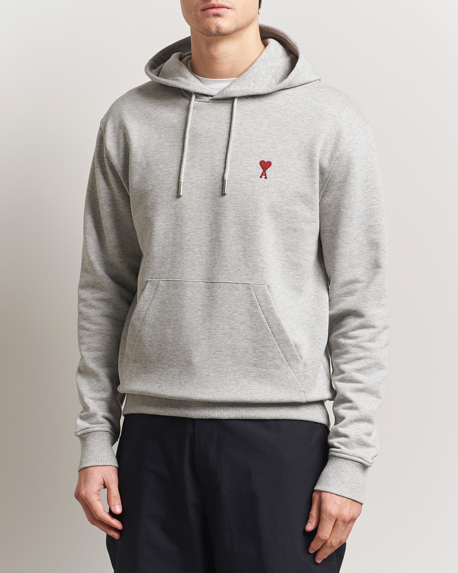 Herren | Pullover | AMI | Heart Logo Hoodie Heather Ash Grey