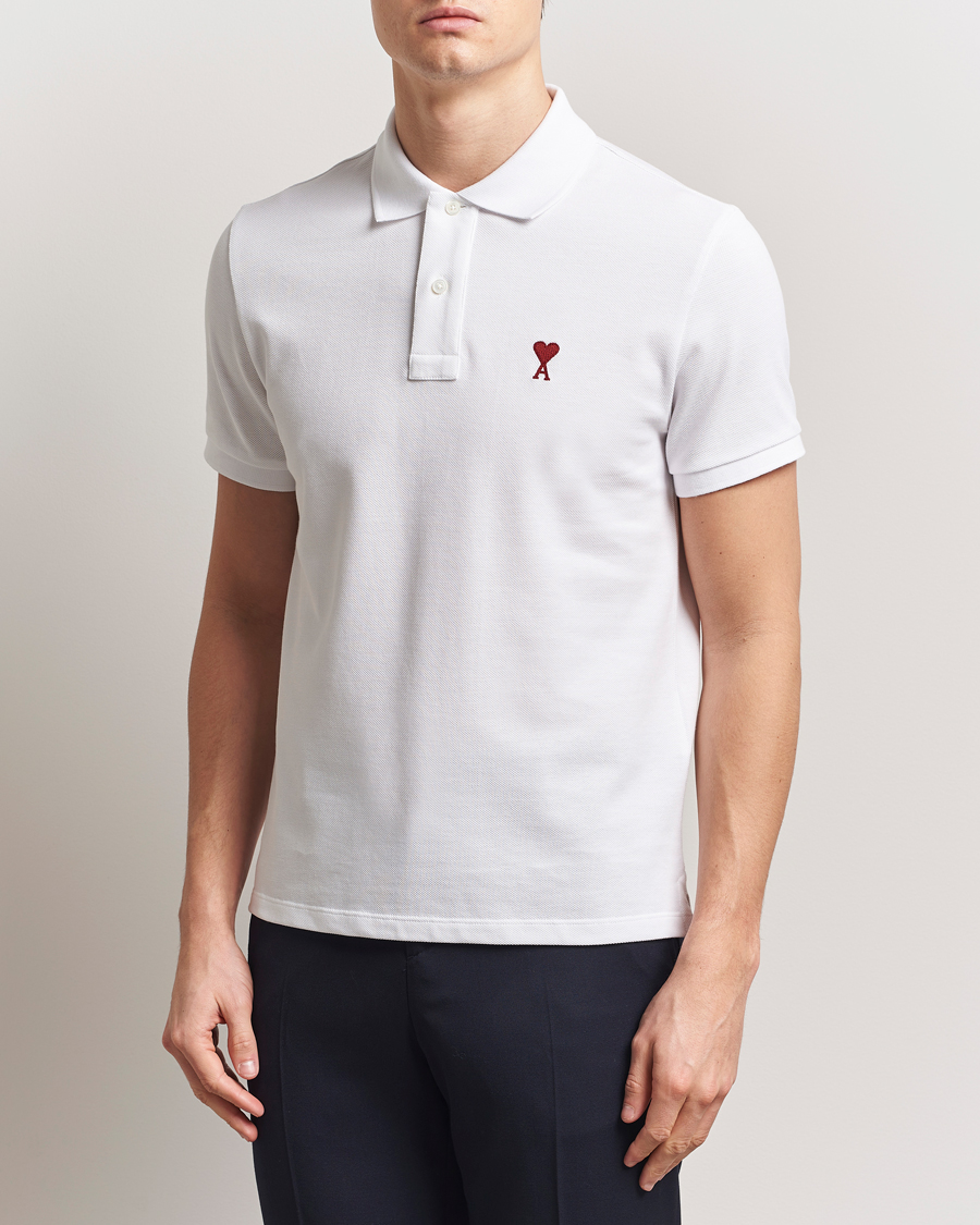 Herren | Poloshirts | AMI | Heart Logo Polo White