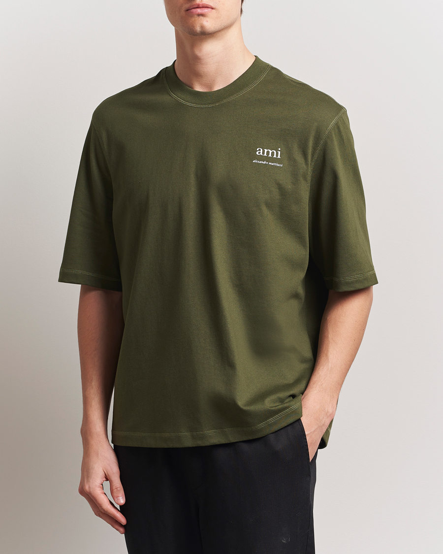Herren | T-Shirts | AMI | Logo T-Shirt Loden