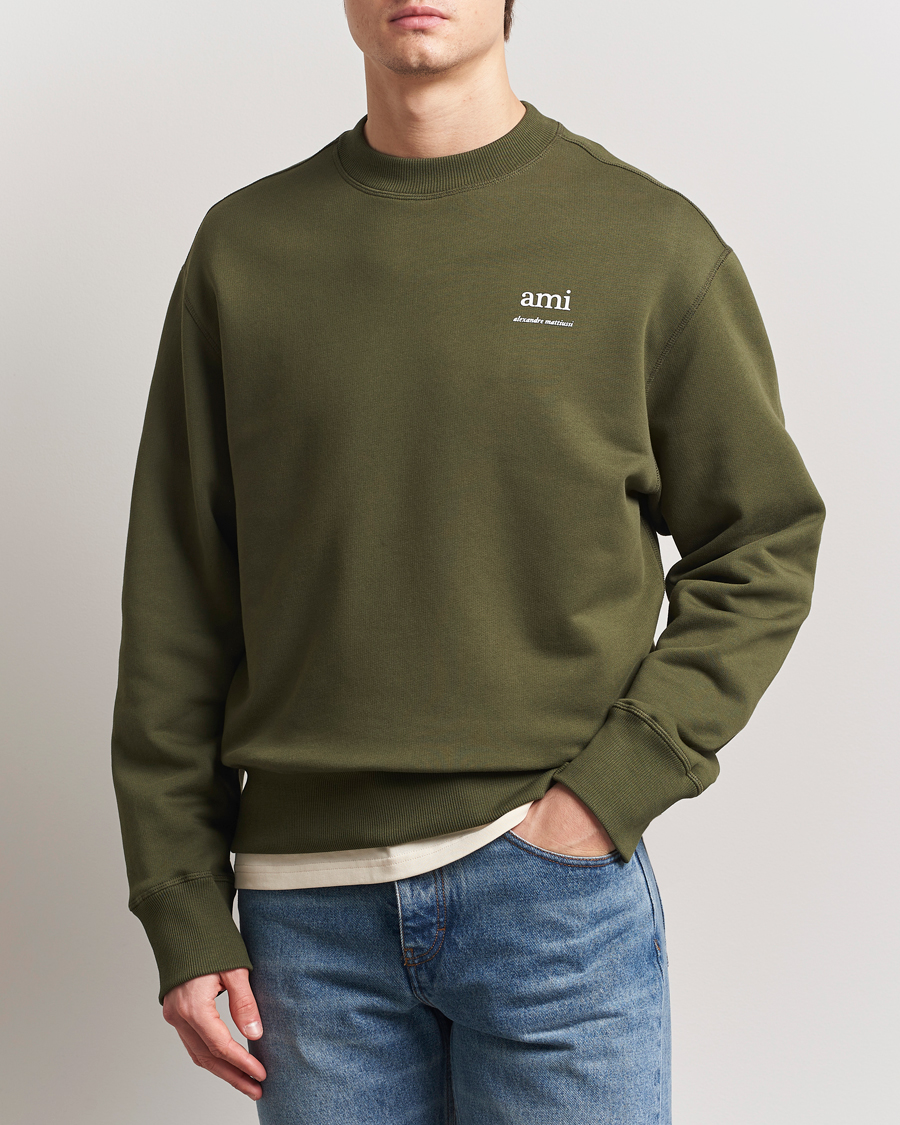 Herren | Pullover | AMI | Logo Sweatshirt Loden