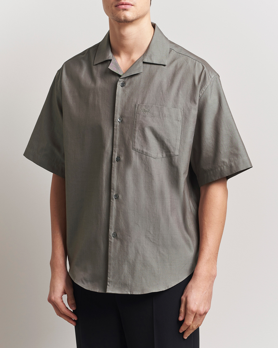 Herren | Hemden | AMI | Short Sleeve Boxy Shirt Smoke Grey