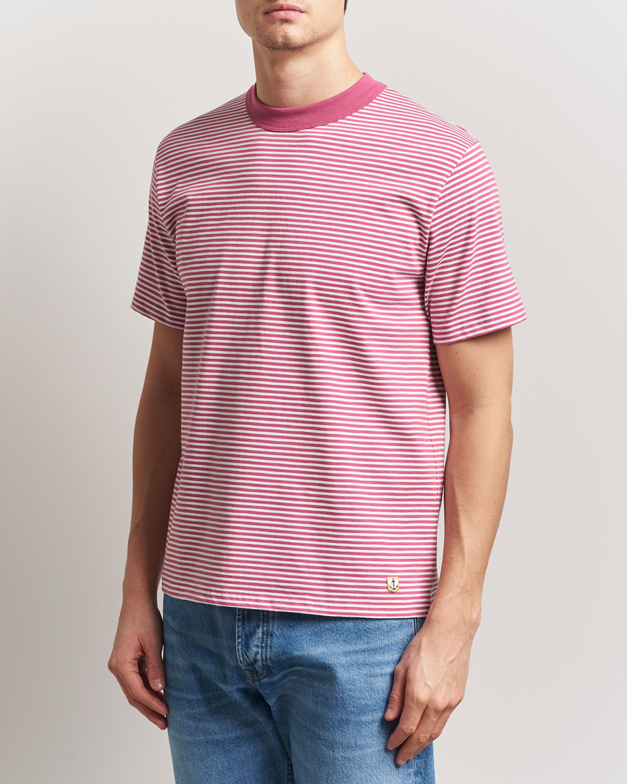 Herren | T-Shirts | Armor-lux | Callac Héritage Stripe T-Shirt Malaga/Milk