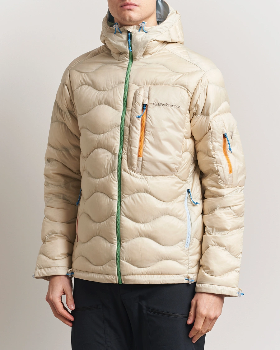 Herren | Jacken | Peak Performance | Helium Utility Down Hooded Jacket Sand Fog