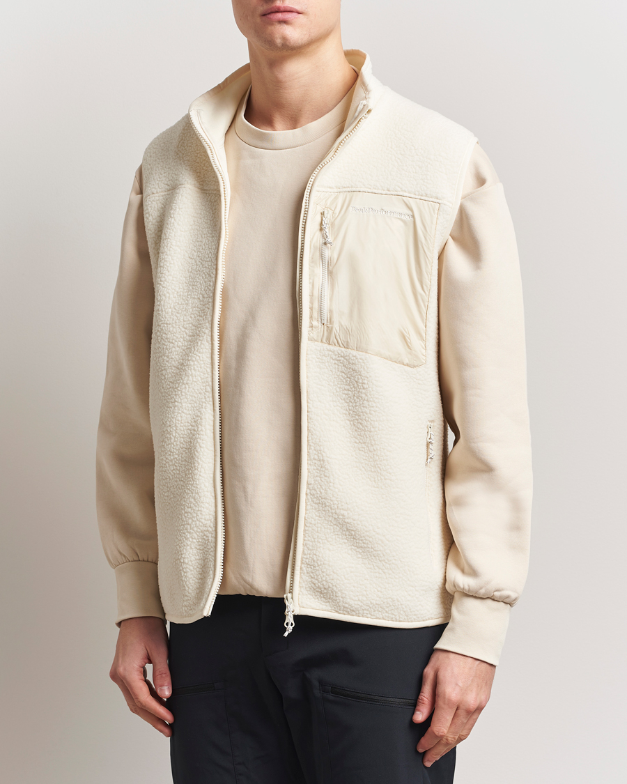 Herren | Pullover | Peak Performance | Pile Vest Vintage White