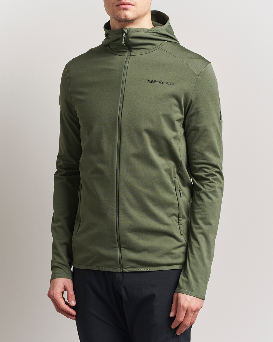 Herren | Pullover | Peak Performance | Light Hooded Full Zip Pine Needle
