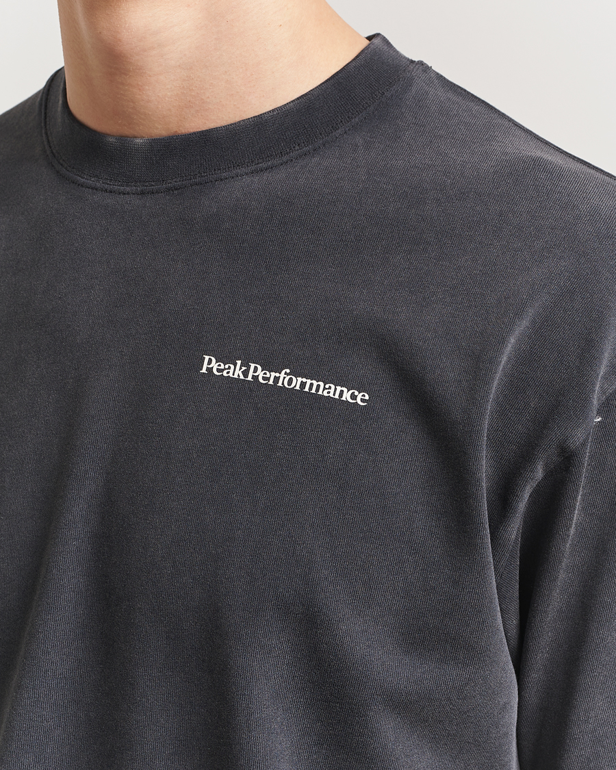 Herren | T-Shirts | Peak Performance | Graphic Crew Neck T-Shirt Black
