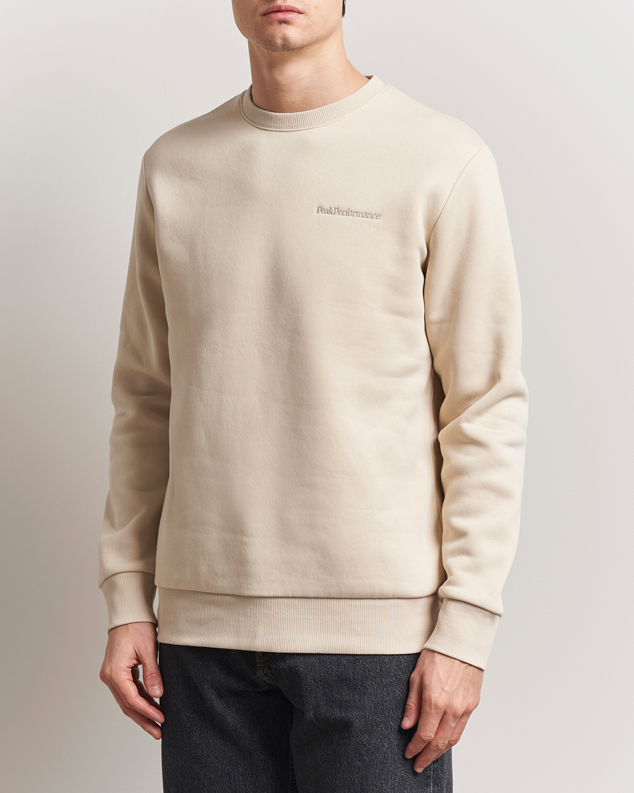 Herren | Pullover | Peak Performance | Original Crew Neck Sweatshirt Sand Fog