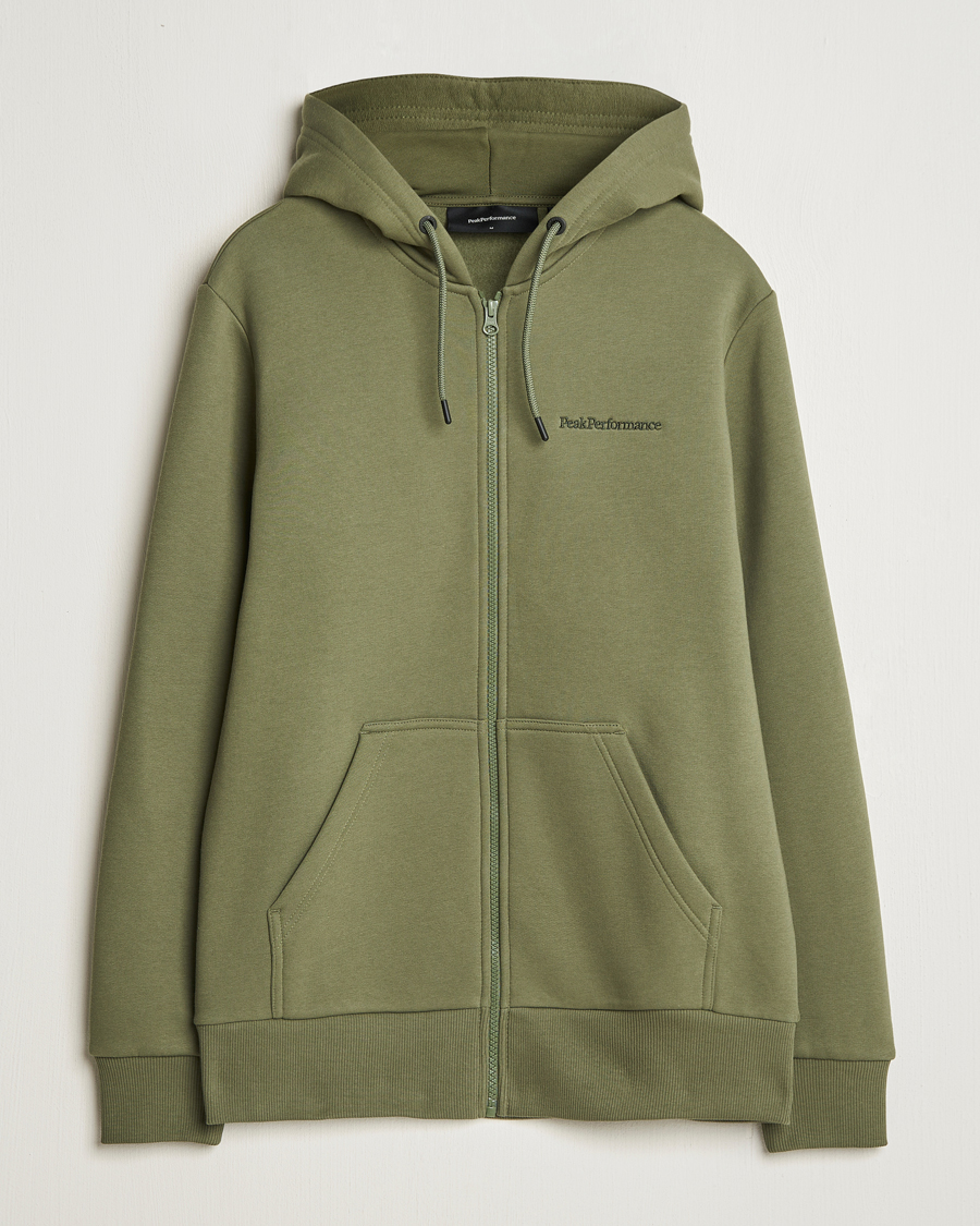 Herren | Pullover | Peak Performance | Original Full Zip Hoodie Pine Needle