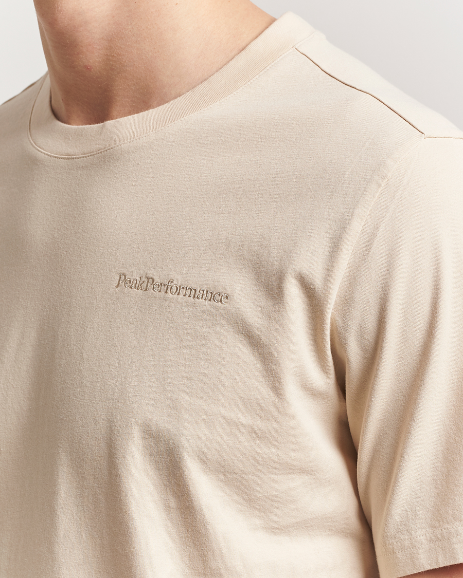 Herren | T-Shirts | Peak Performance | Original Crew Neck T-Shirt Sand Fog