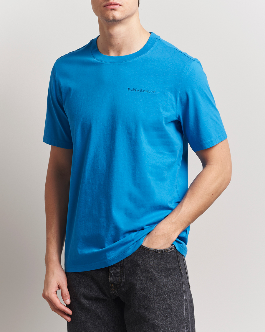 Herren | T-Shirts | Peak Performance | Original Crew Neck T-Shirt Brilliant Blue