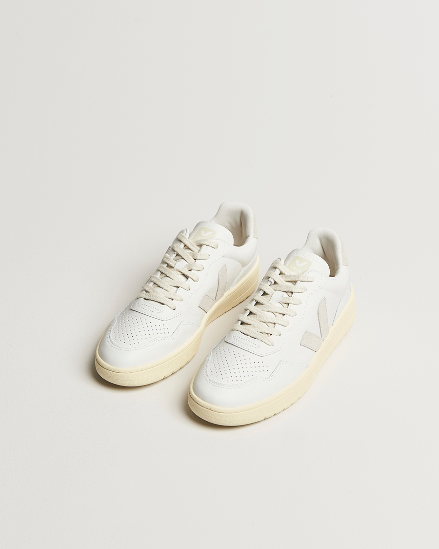 Herren | Sneaker | Veja | V-90 Sneaker Extra White/Natural Suede