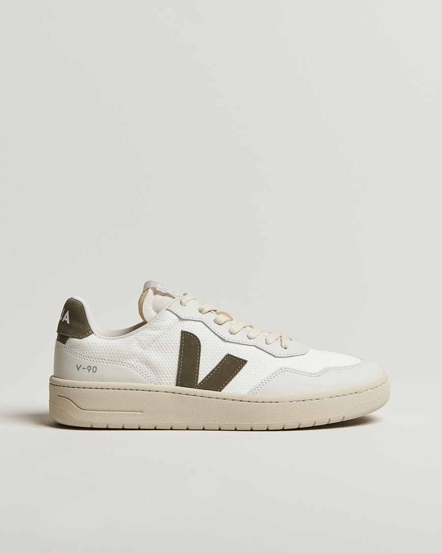 Herren | Sneaker | Veja | V-90 Mesh Sneaker White/Khaki
