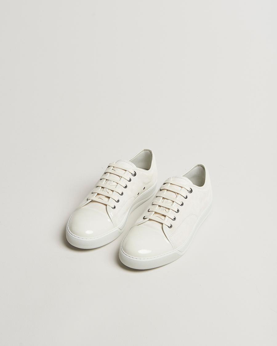 Herren | Sneaker | Lanvin | Patent Cap Toe Sneaker Ecru