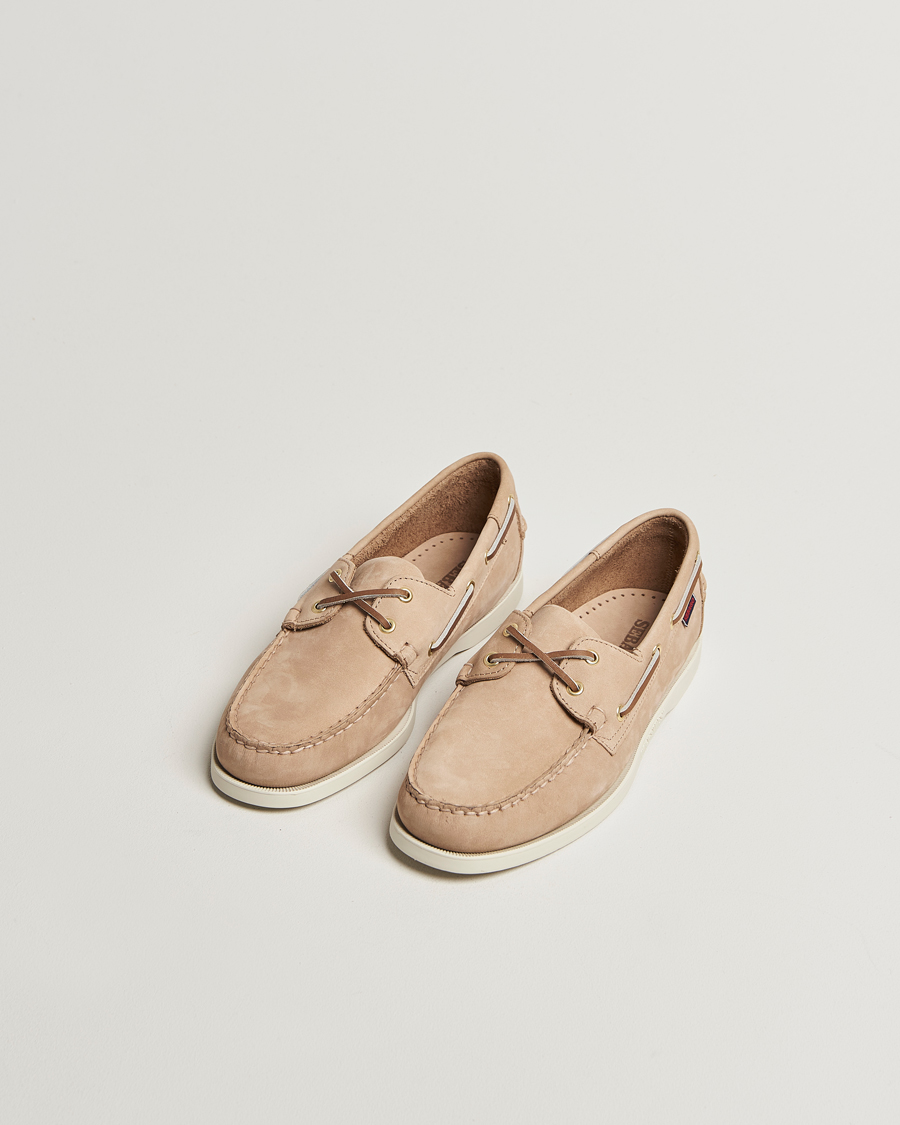 Herren | Segelschuhe | Sebago | Docksides Portland Nubuck Boat Shoe Beige Camel