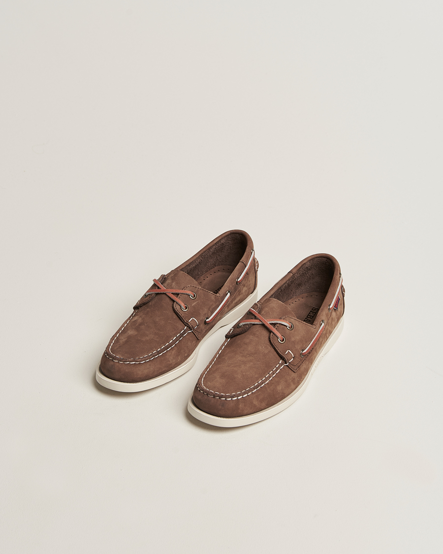 Herren | Segelschuhe | Sebago | Docksides Portland Nubuck Boat Shoe Dark Brown