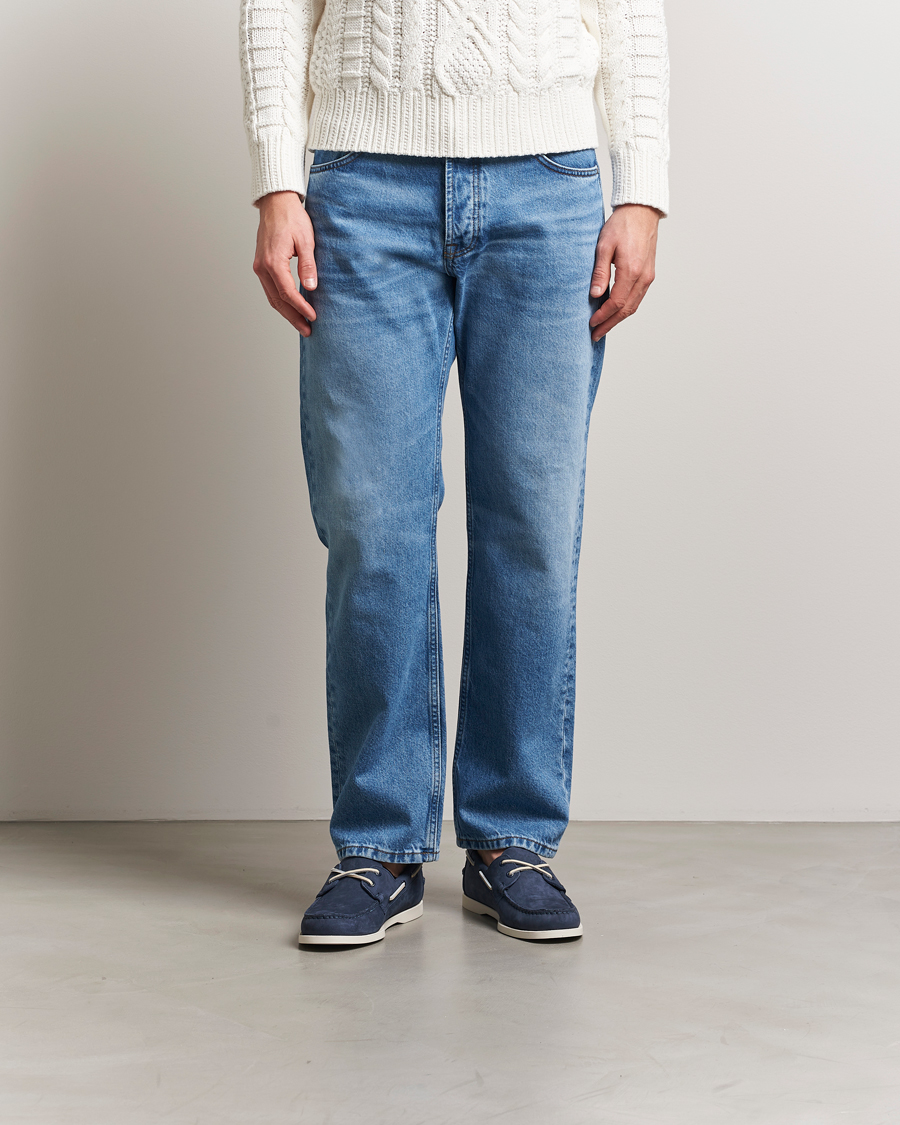 Herren | Segelschuhe | Sebago | Docksides Portland Nubuck Boat Shoe Blue Navy