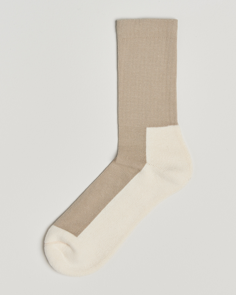 Herren | Unterwäsche | Sweyd | Two Tone Cotton Socks Sand/Off White