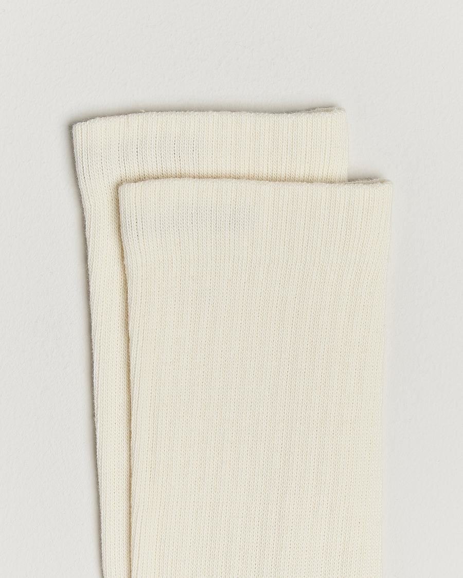 Herren | Unterwäsche | Sweyd | Two Tone Cotton Socks Off White/Sand