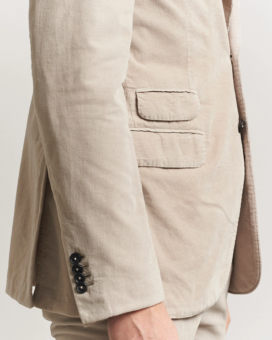 Herren | Anzüge | Massimo Alba | Sloop Baby Corduroy Suit Beige