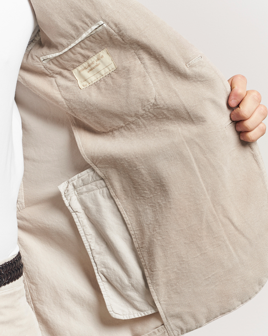 Herren | Anzüge | Massimo Alba | Sloop Baby Corduroy Suit Beige