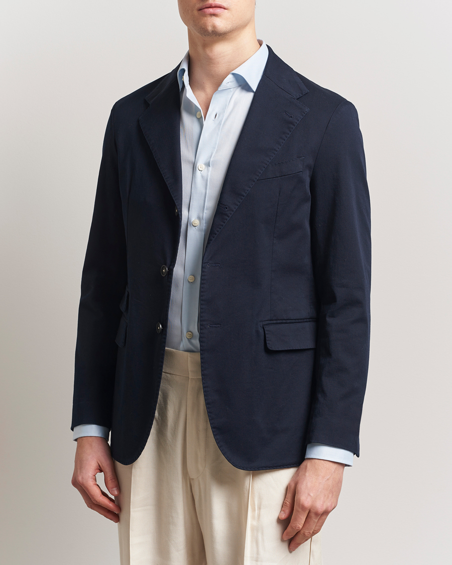 Herren | Sakkos | Massimo Alba | Sloop Cotton Blazer Navy