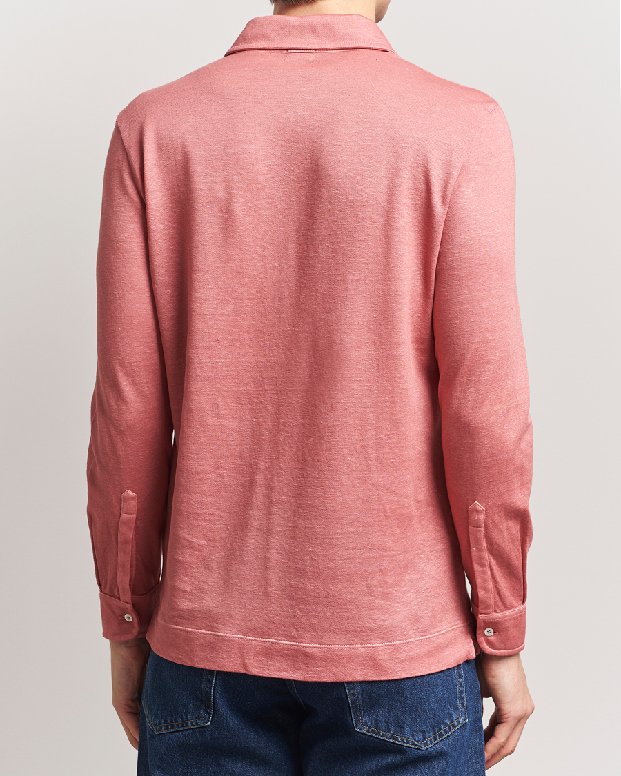 Herren | Poloshirts | Massimo Alba | Raya Long Sleeve Polo Coral