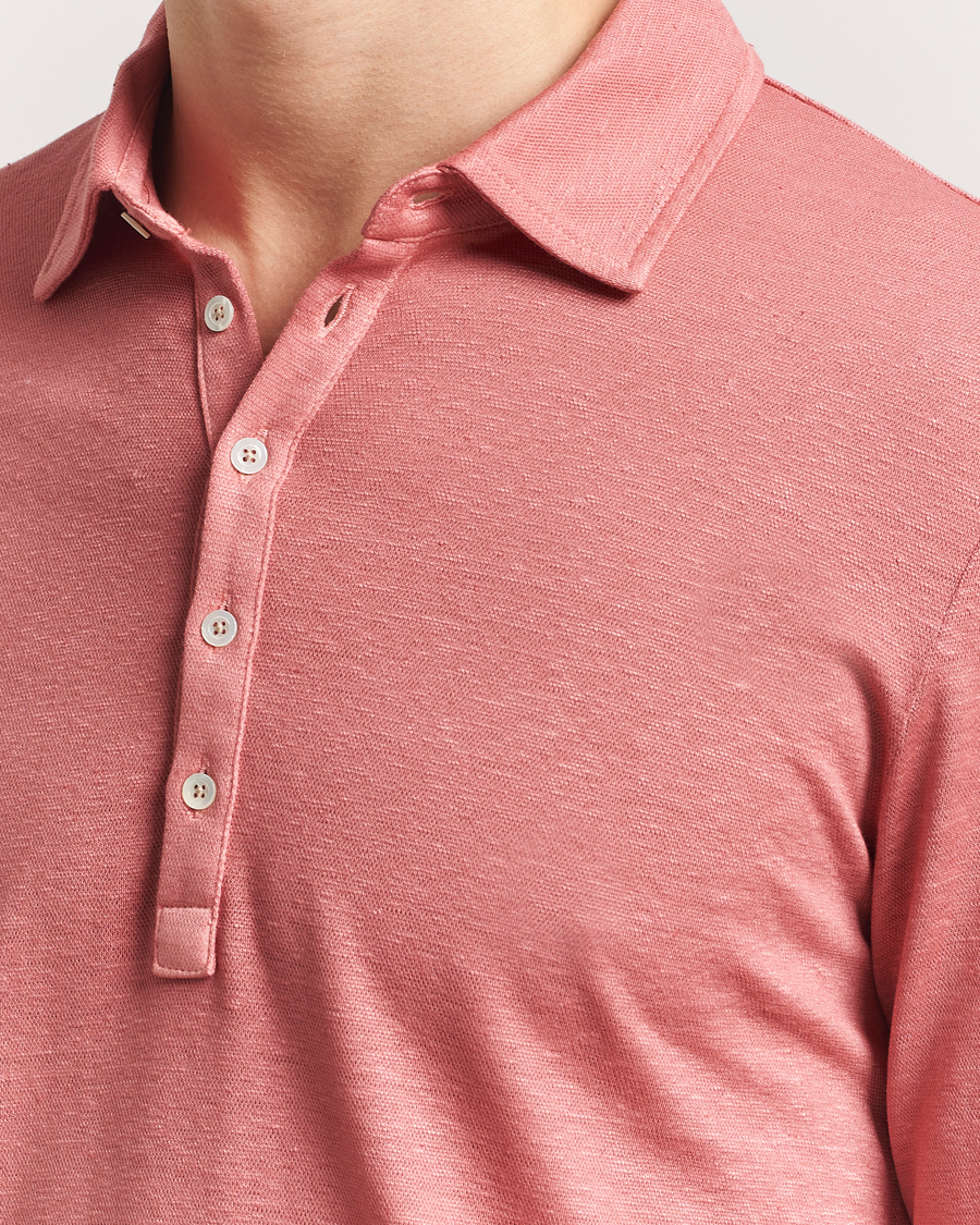 Herren | Poloshirts | Massimo Alba | Raya Long Sleeve Polo Coral