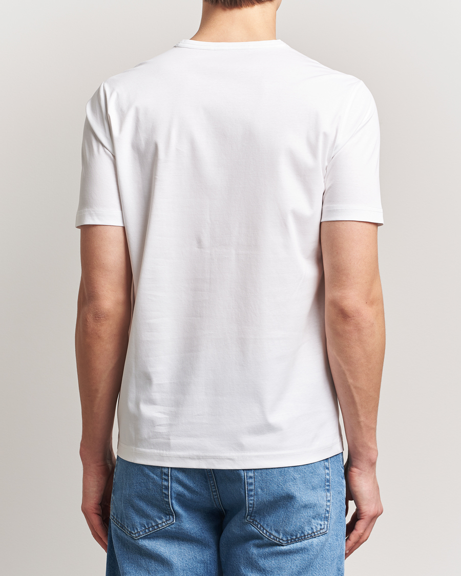 Herren | T-Shirts | Tiger of Sweden | Olaf Mercerized Cotton T-Shirt Pure White