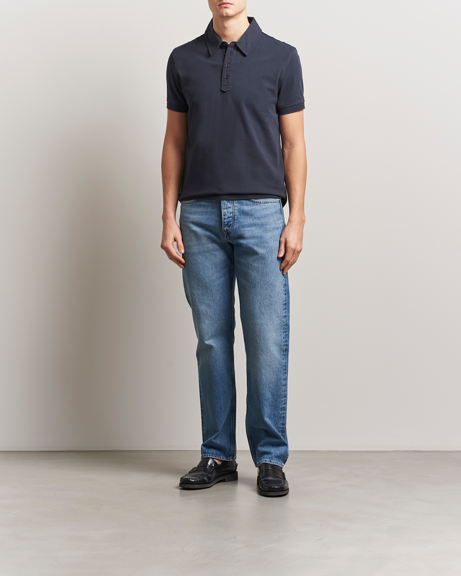 Herren | Poloshirts | Tiger of Sweden | Ronen Cotton Polo Light Ink