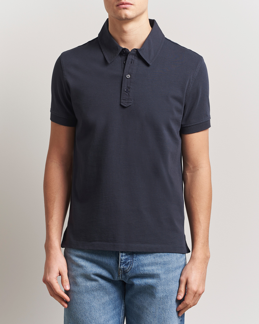 Herren | Poloshirts | Tiger of Sweden | Ronen Cotton Polo Light Ink