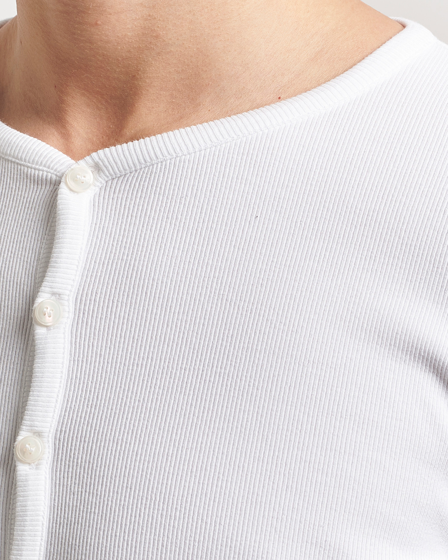 Herren | Pullover | Tiger of Sweden | Roye Long Sleeve Henley Pure White
