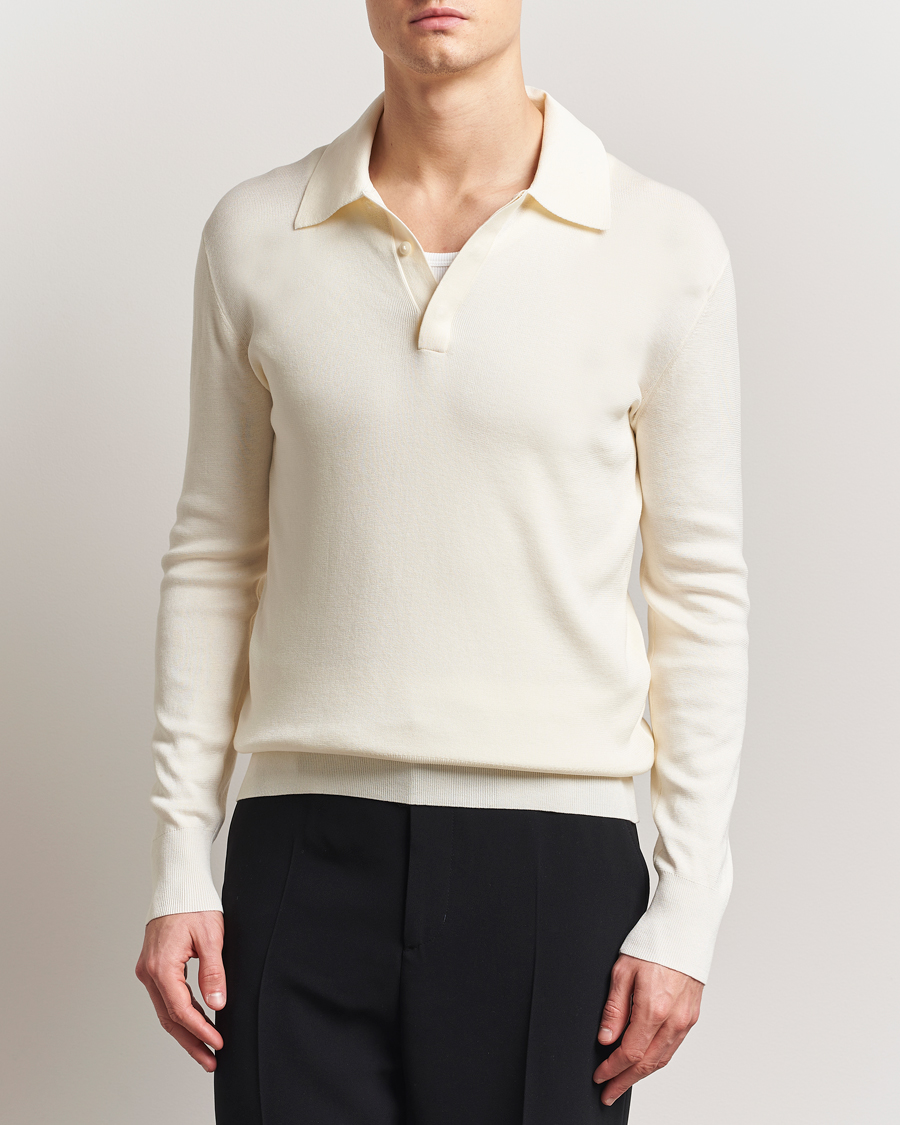 Herren | Pullover | Tiger of Sweden | Appleton Knitted Polo Fever White