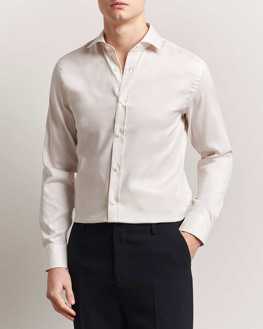 Herren | Hemden | Tiger of Sweden | Adley Cotton Shirt Soft Beige