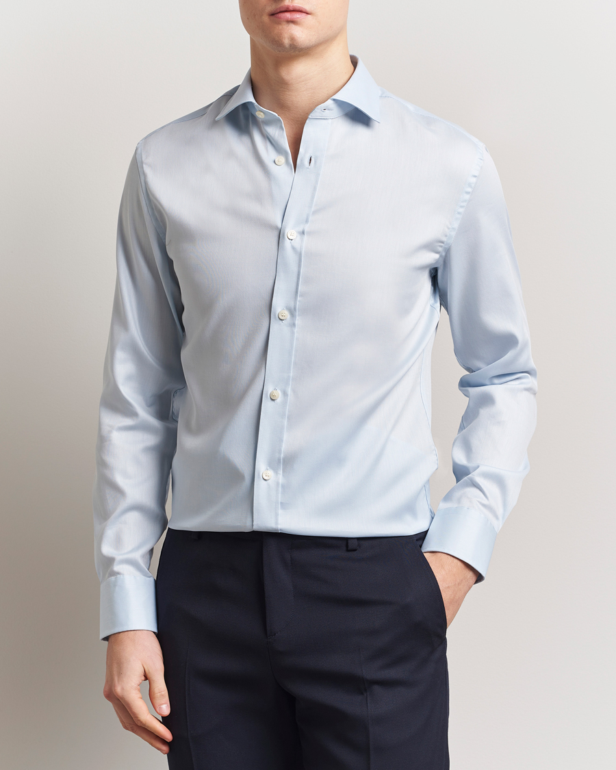 Herren | Hemden | Tiger of Sweden | Adley Cotton Shirt Light Blue