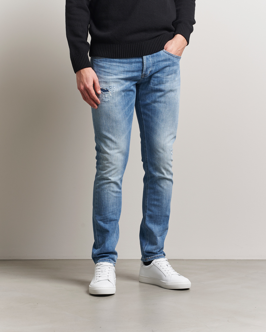 Herren | Jeans | Dondup | George Distressed Jeans Light Blue