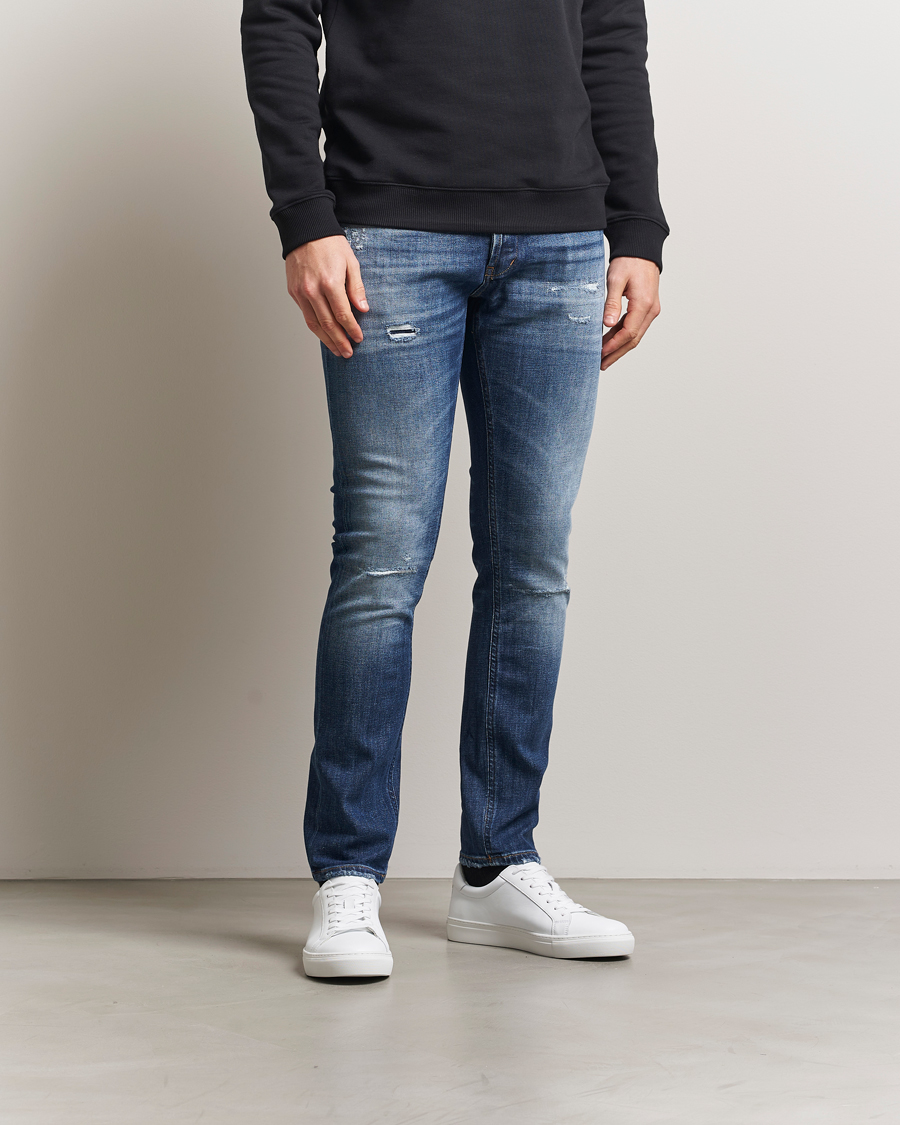 Herren | Jeans | Dondup | George Distressed Jeans Dark Blue