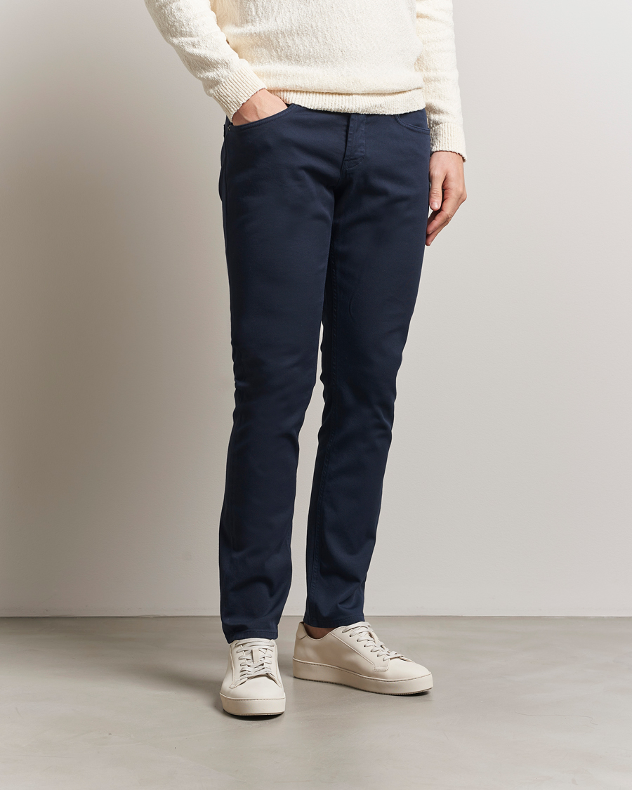 Herren | Hosen | Dondup | George Gabardine 5-Pocket Pants Navy
