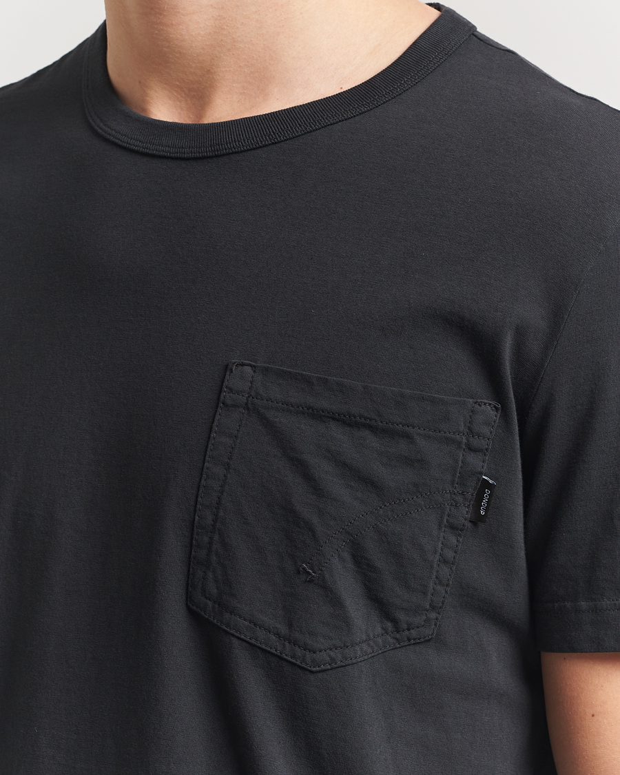 Herren | T-Shirts | Dondup | Pocket Crew Neck T-Shirt Black