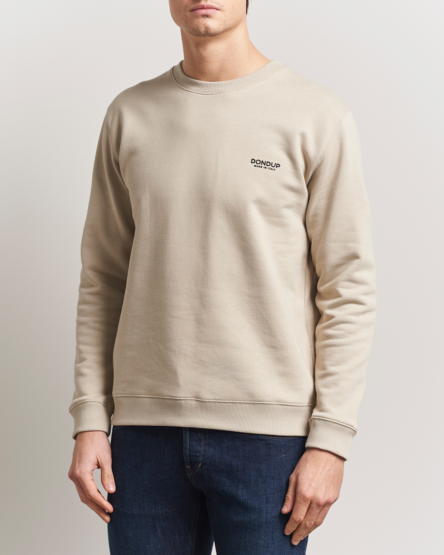 Herren | Pullover | Dondup | Logo Crew Neck Sweatshirt Sand