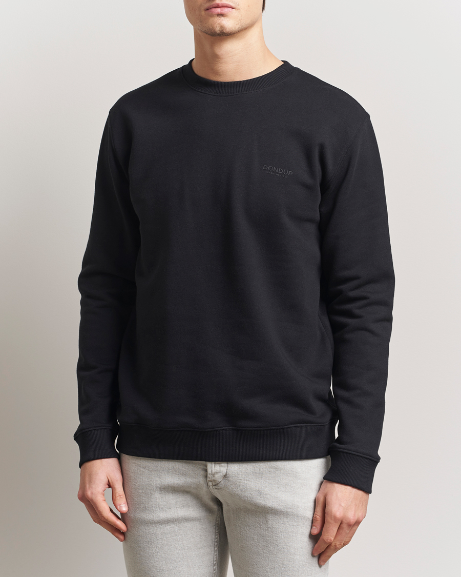 Herren | Pullover | Dondup | Logo Crew Neck Sweatshirt Black