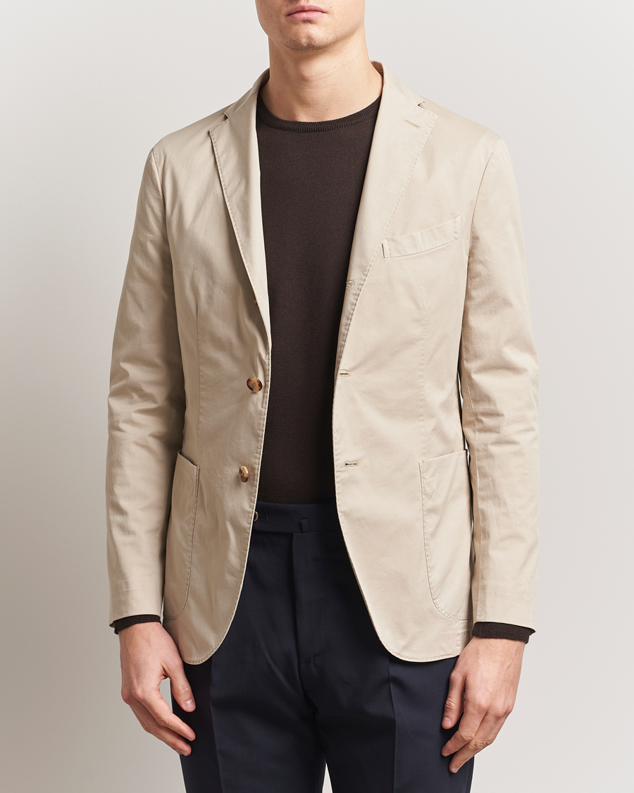 Herren | Sakkos | Boglioli | K Jacket Supima Cotton Blazer Beige