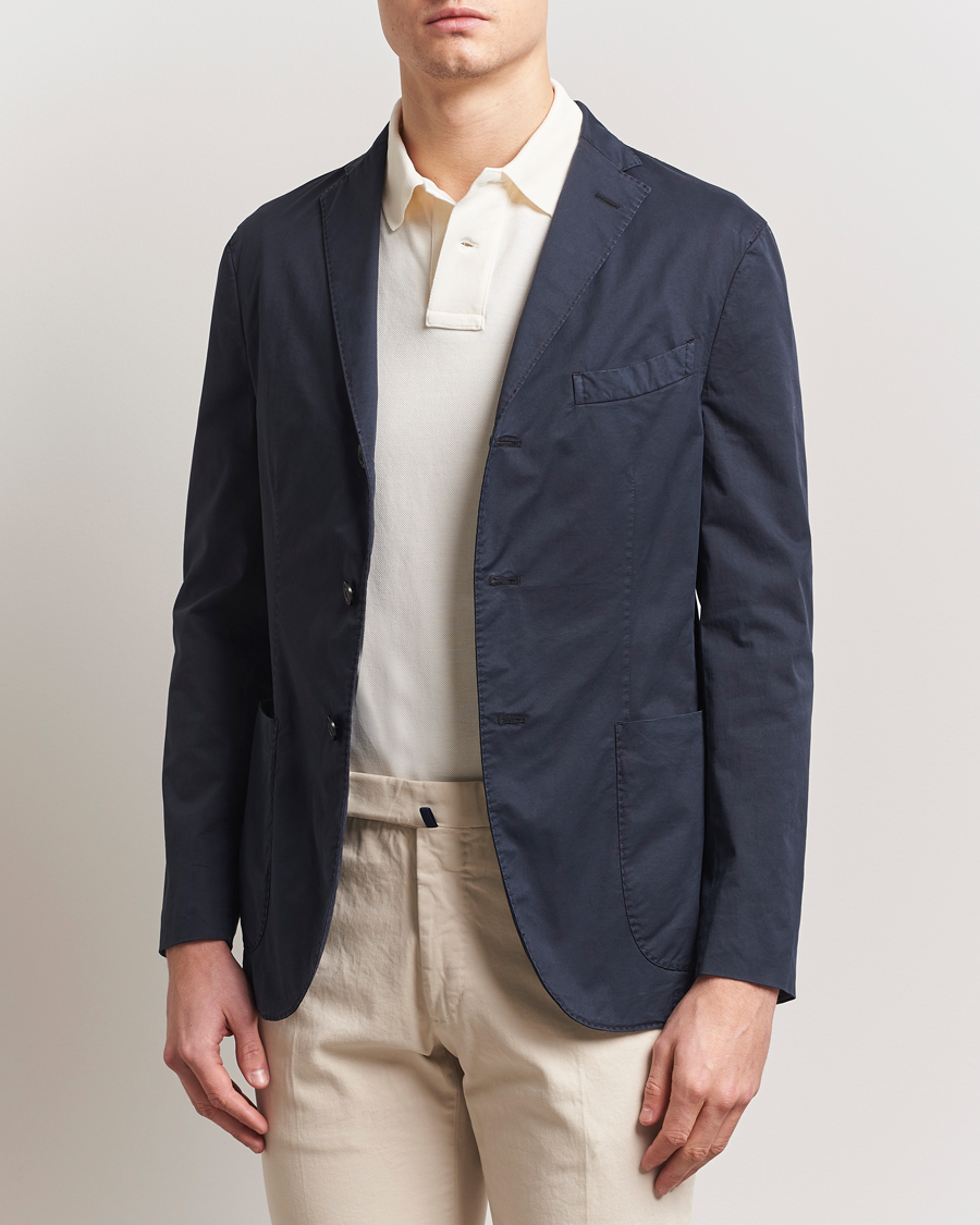Herren | Sakkos | Boglioli | K Jacket Supima Cotton Blazer Navy
