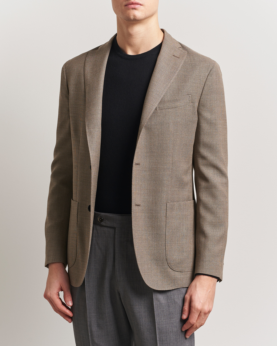 Herren | Sakkos | Boglioli | K Jacket Wool Hopsack Blazer Beige