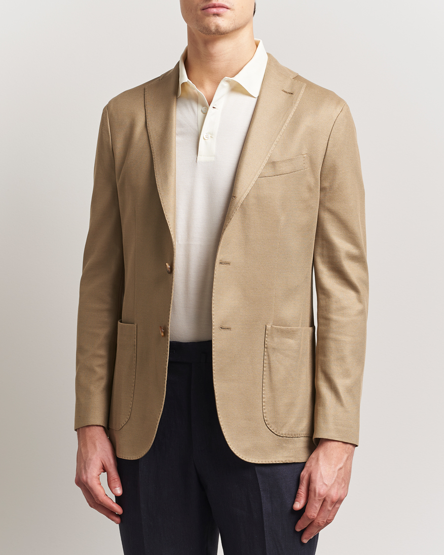 Herren | Sakkos | Boglioli | K Jacket Hopsack Jersey Blazer Beige