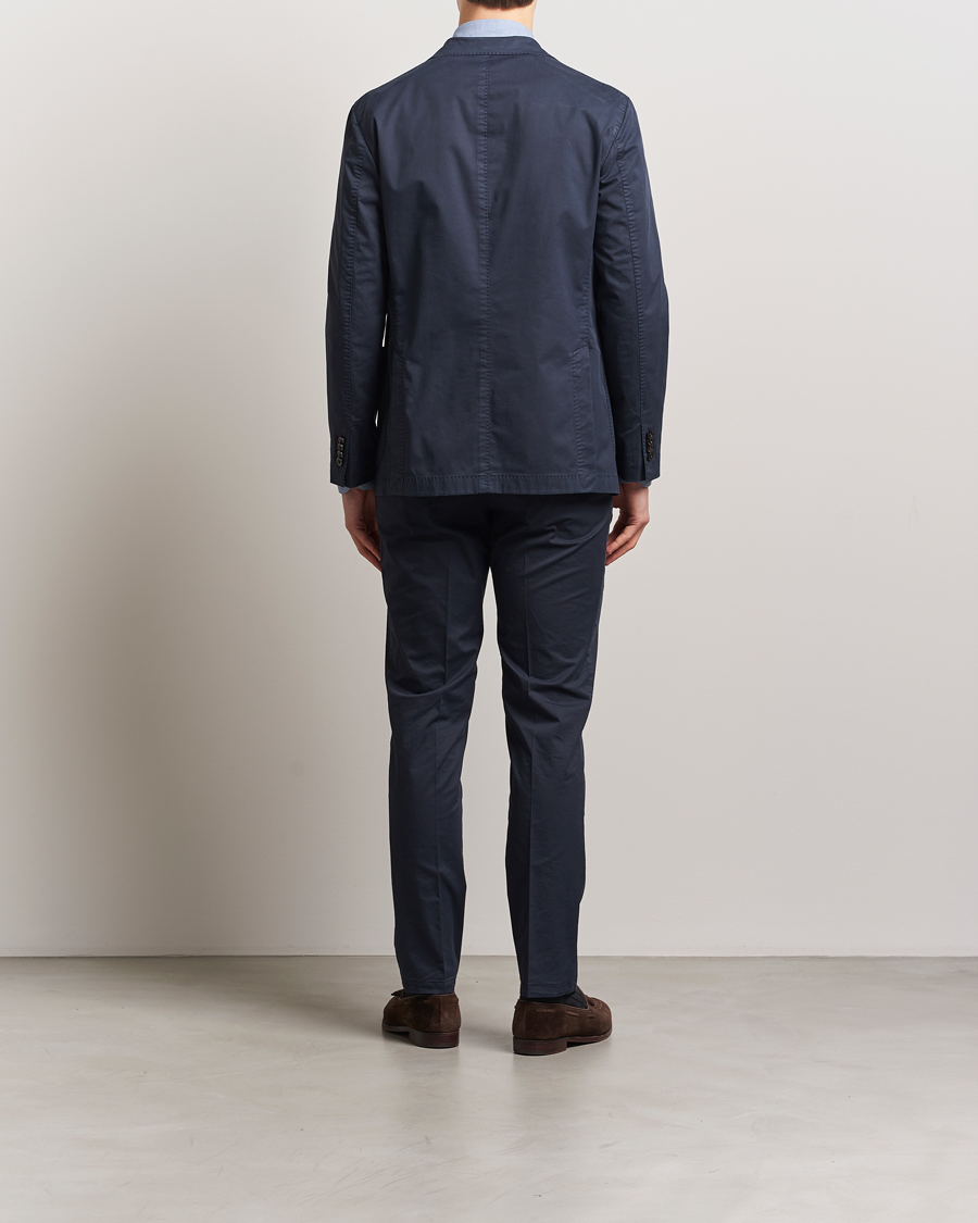 Herren | Anzüge | Boglioli | K Jacket Supima Cotton Suit Navy