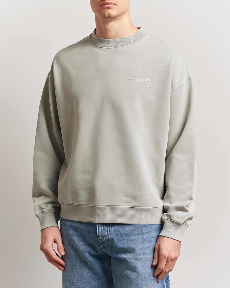 Herren | Pullover | Axel Arigato | Honor Washed Sweatshirt Sage Green