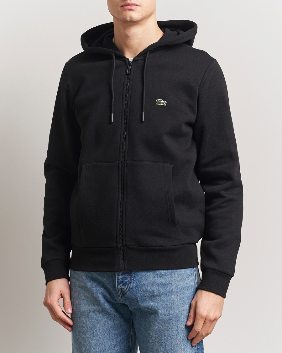 Herren | Pullover | Lacoste | Full Zip Hoodie Black