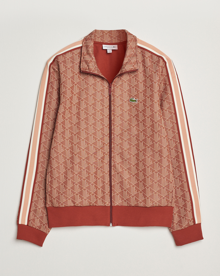 Herren | Pullover | Lacoste | Monogram Full Zip Track Jacket Iberis/Latte